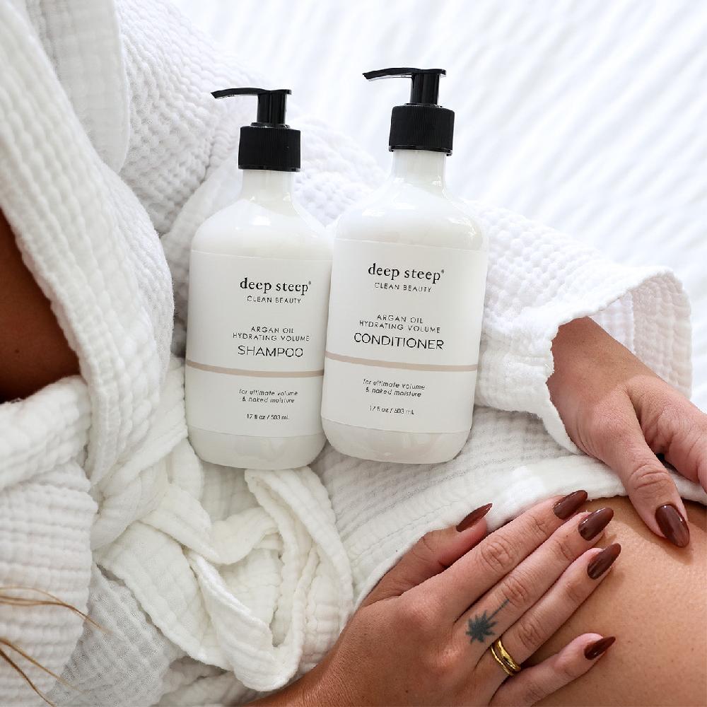 Deep Steep Argan Oil Hydrating Volume Shampoo