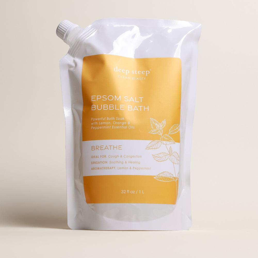 Deep Steep Breathe Epsom Salt Bubble Bath