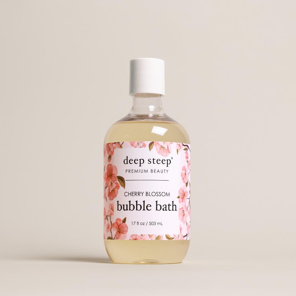 deep steep Cherry Blossom Bubble Bath