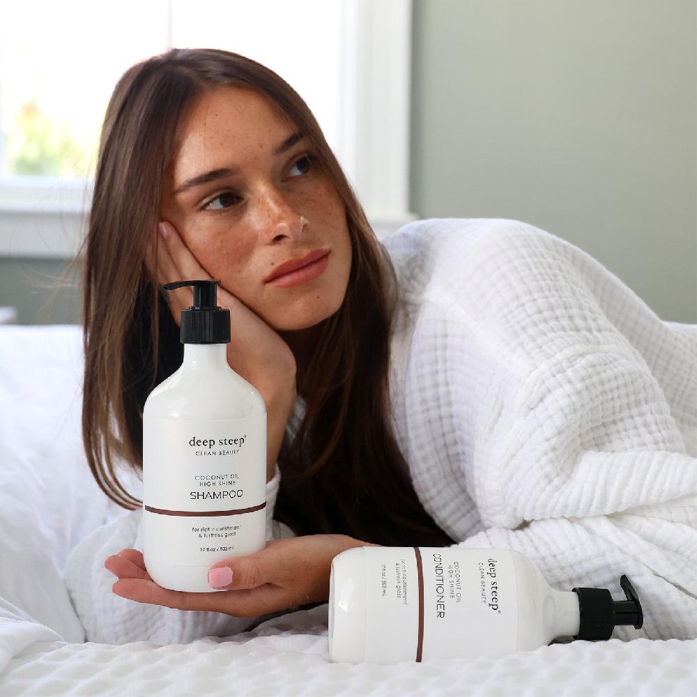 Deep Steep Coconut Oil High Shine Shampoo