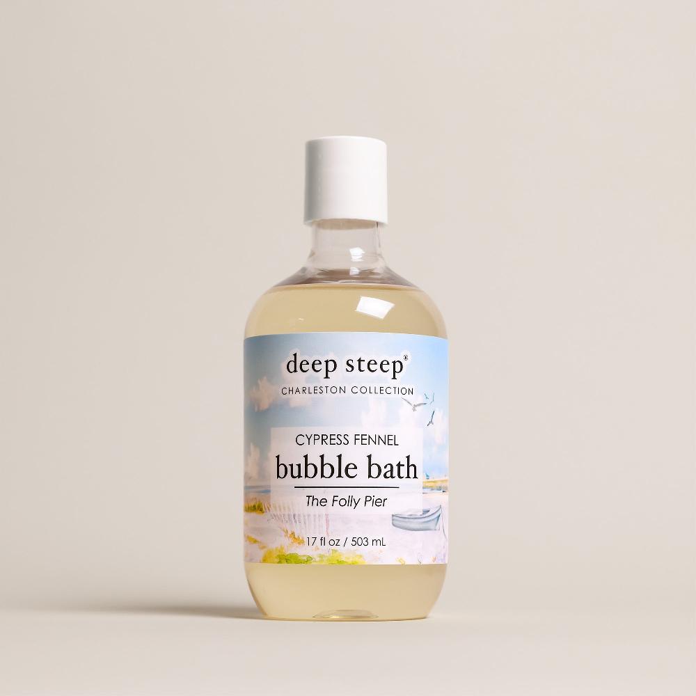 deep steep Cypress Fennel Bubble Bath