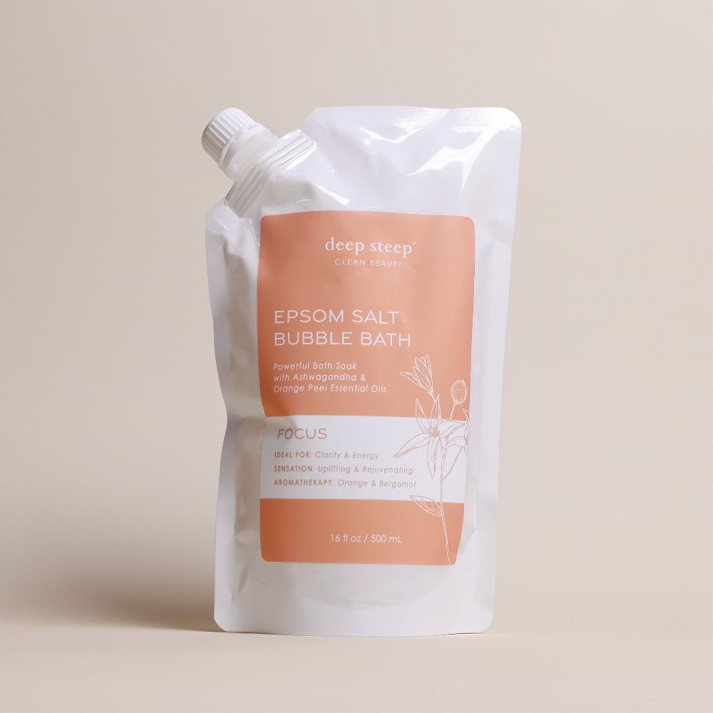 deep steep Focus Epsom Salt Bubble Bath