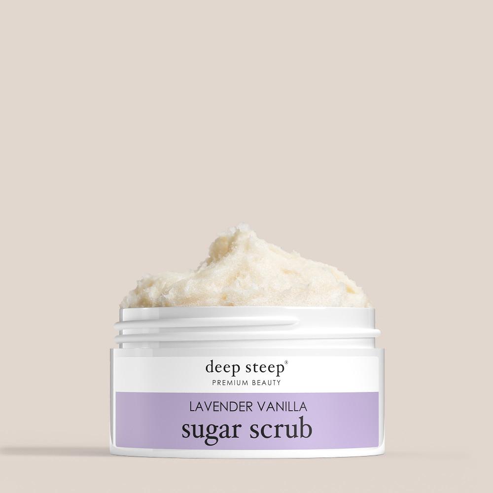 deep steep Lavender Vanilla Sugar Scrub