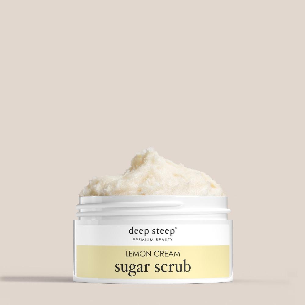 deep steep Lemon Cream Sugar Scrub