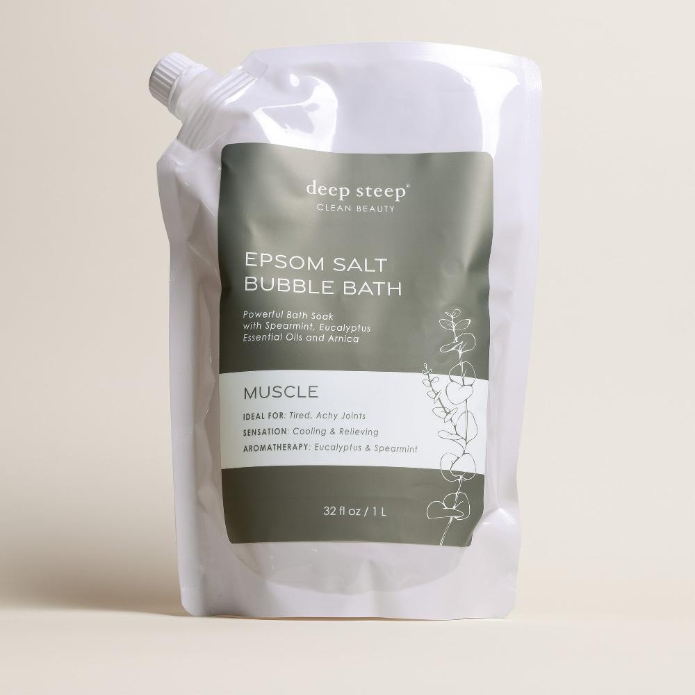 Deep Steep Muscle Epsom Salt Bubble Bath