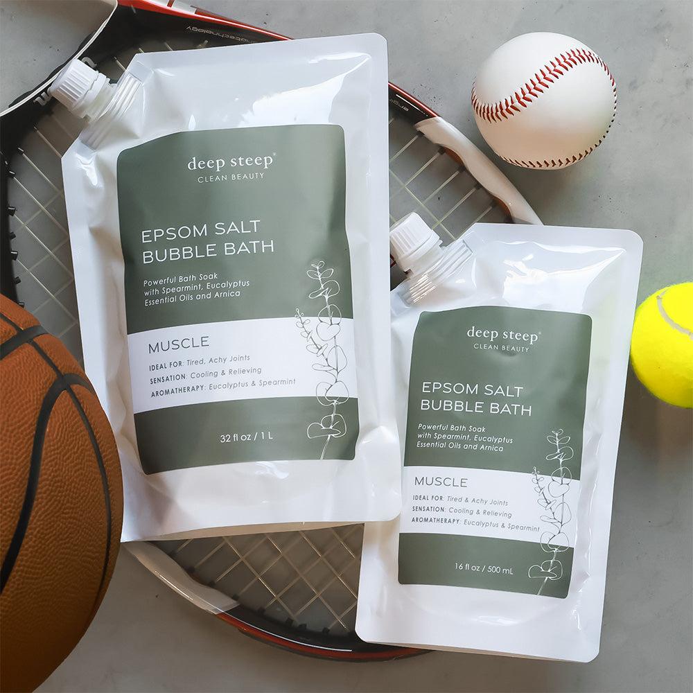 Deep Steep Muscle Epsom Salt Bubble Bath