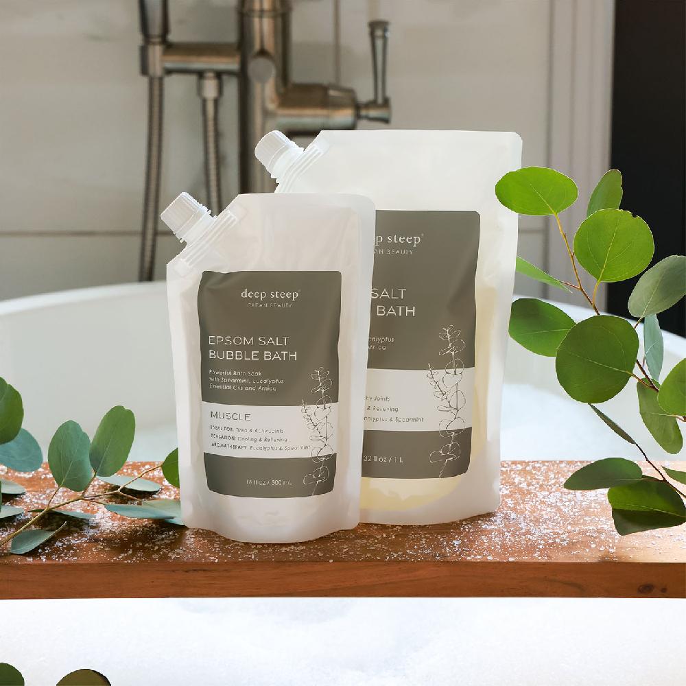 Deep Steep Muscle Epsom Salt Bubble Bath