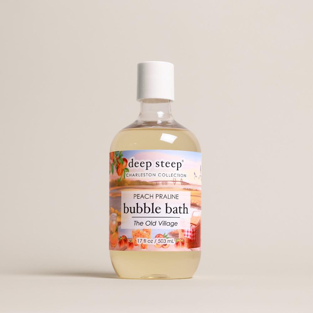 deep steep Peach Praline Bubble Bath