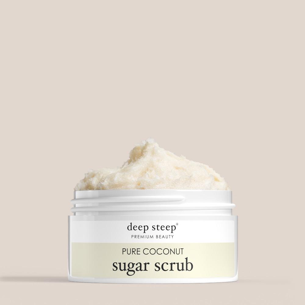 deep steep Pure Coconut Sugar Scrub