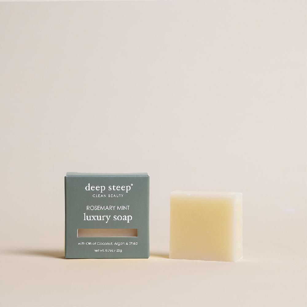 deep steep Rosemary Mint Luxury Soap Bar