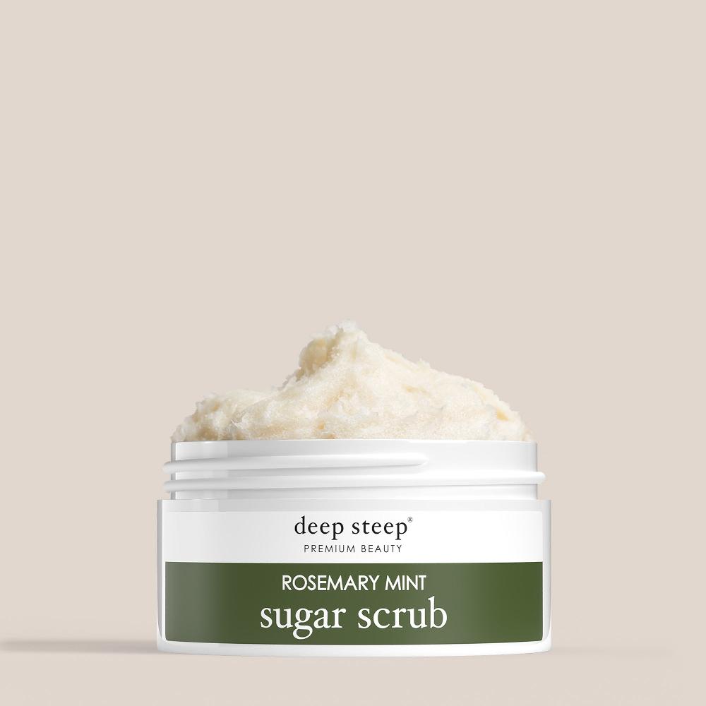 deep steep Rosemary Mint Sugar Scrub