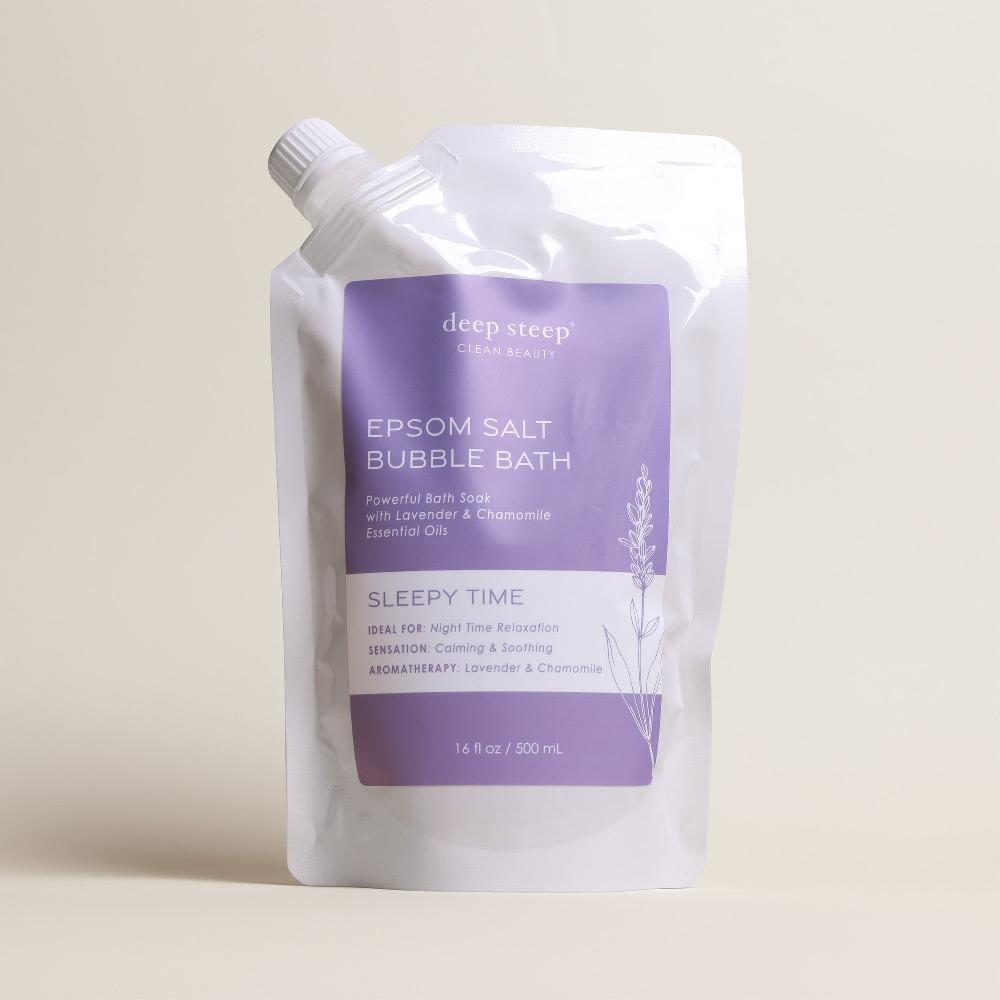 deep steep Sleepy Time Epsom Salt Bubble Bath