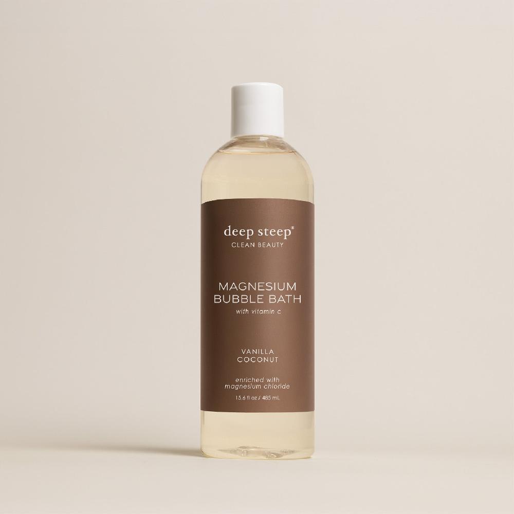 deep steep Vanilla Coconut Magnesium Bubble Bath