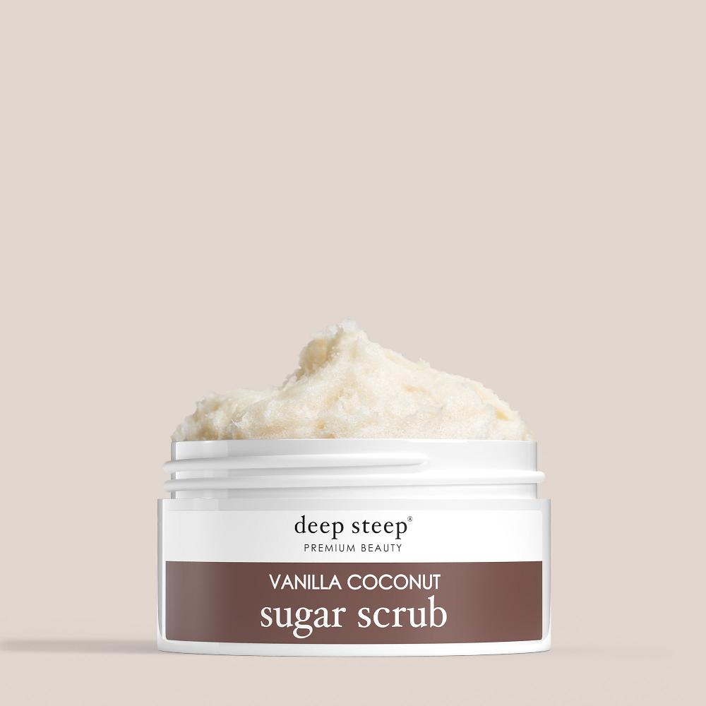 deep steep Vanilla Coconut Sugar Scrub