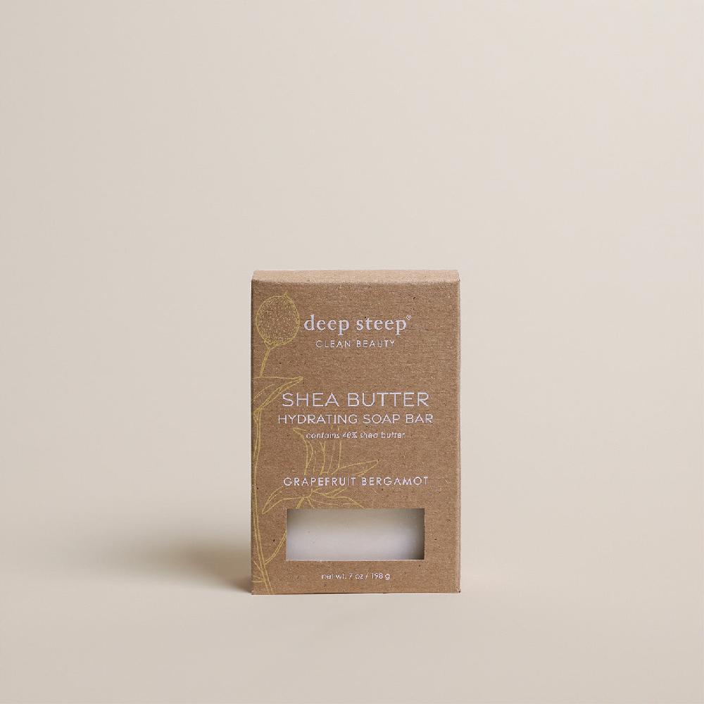 deep steep Grapefruit Bergamot Shea Butter Hydrating Soap Bar