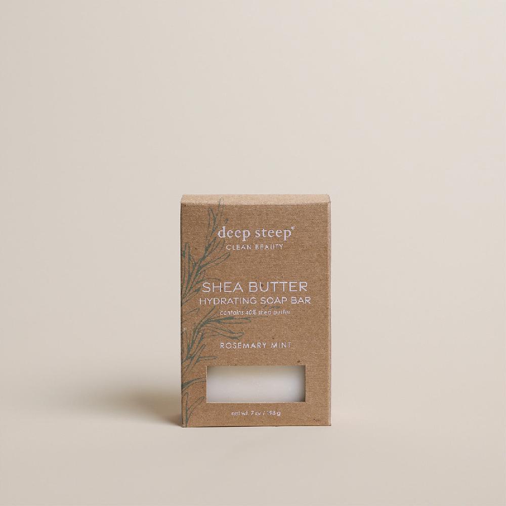 deep steep Rosemary Mint Shea Butter Hydrating Soap Bar