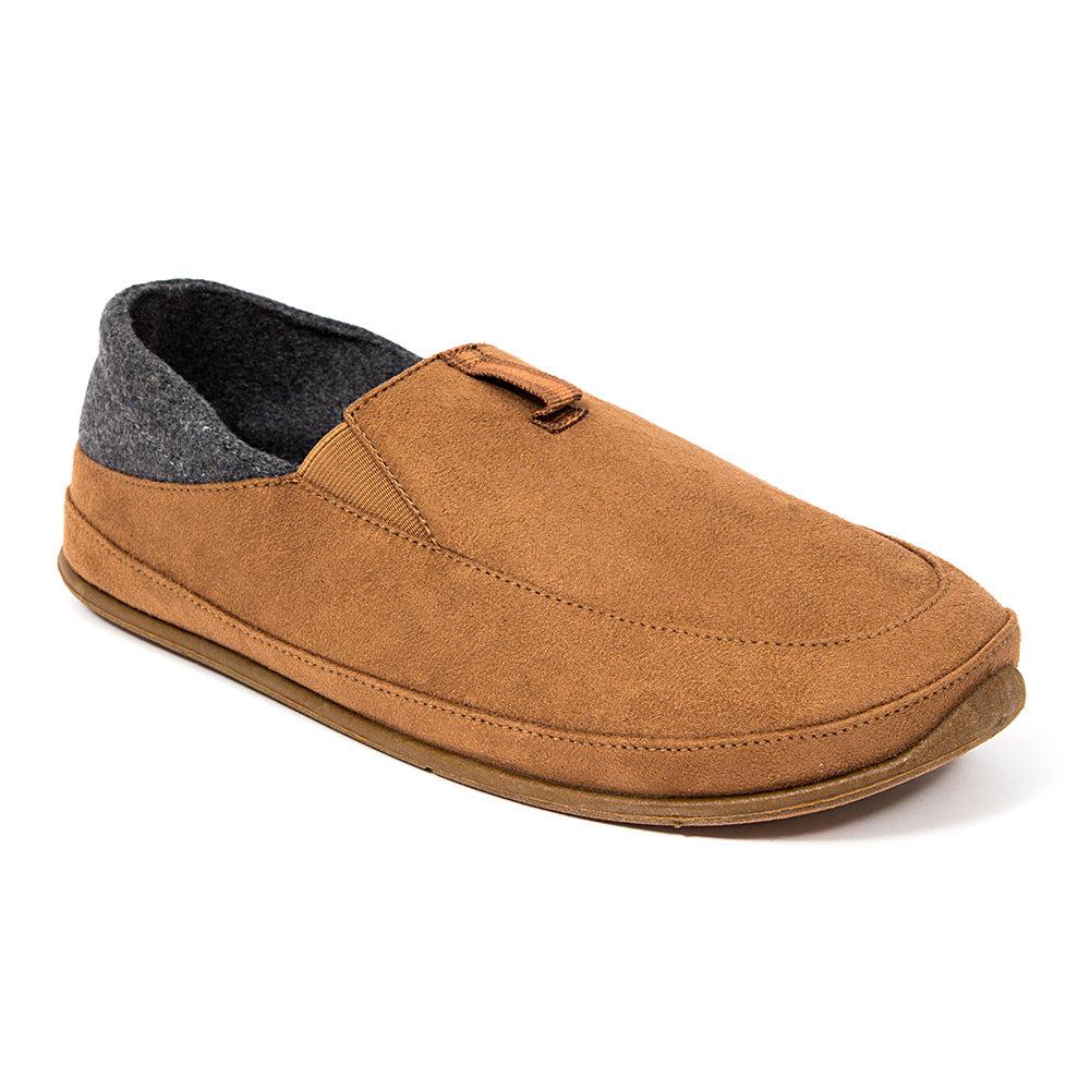 deer stags Deer Stags Campo Unisex Slipper in Chestnut/Dark Grey