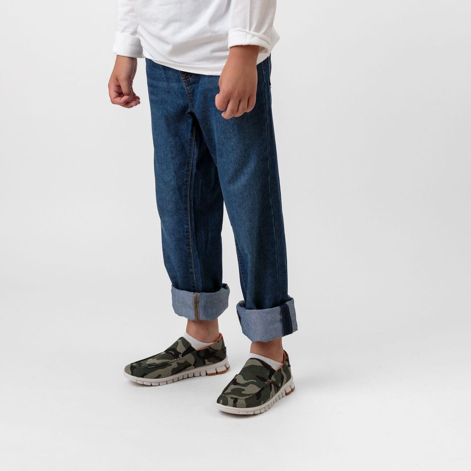 Deer Stags Deer Stags Melvin Jr Slip On Loafer In Green/Orange Camo