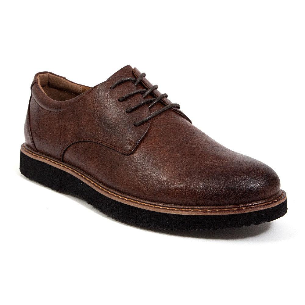 deer stags Men's Walkmaster Plain Toe Oxford in Brown - Classic SUPRO