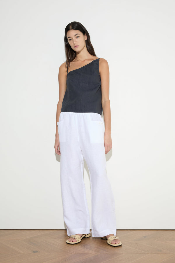 Deiji Studios Asymmetric Tie Top Ink Asymmetric Tie Top - Ink