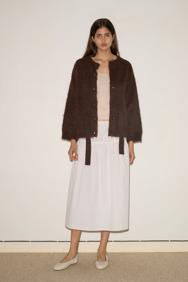 Deiji Studios Belted Cardi Brown Belted Cardi - Brown