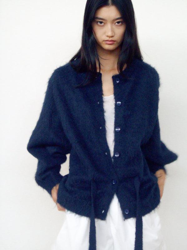 Deiji Studios Belted Cardi Navy Belted Cardi - Navy