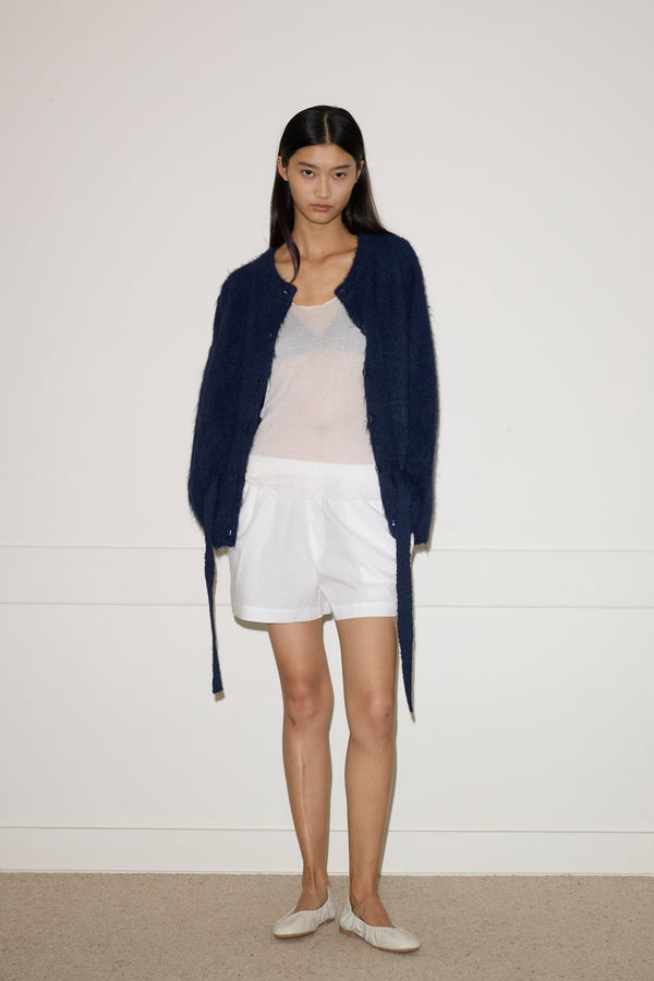 Deiji Studios Belted Cardi Navy Belted Cardi - Navy