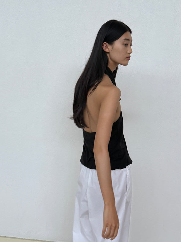 deiji Studios Jersey Top Black Jersey Top - Black