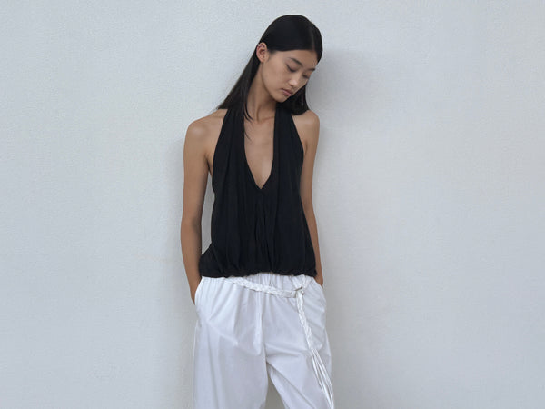 deiji Studios Jersey Top Black Jersey Top - Black