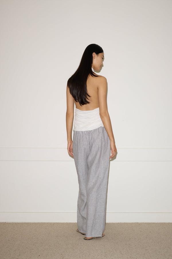 Deiji Studios Jersey Top White Jersey Top - White