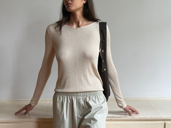 Deiji Studios Knitted Top Fawn Knitted Top - Fawn