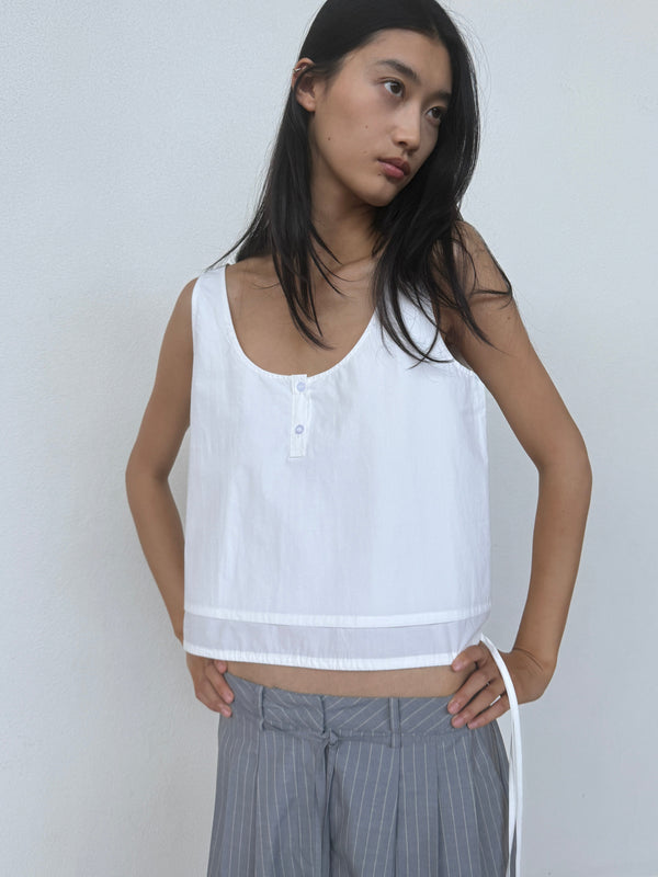 deiji studios Layered Top White Layered Top - White