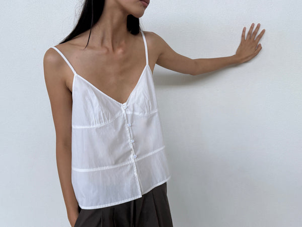 Deiji Studios Seam Top White Seam Top - White