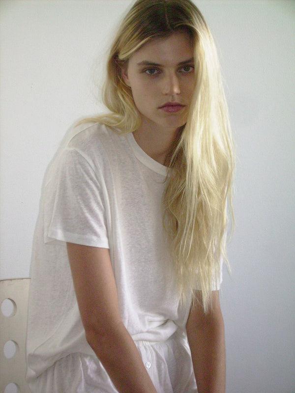 deiji studios soft t shirt ecru soft t shirt - ecru deiji studios soft t shirt ecru soft t shirt - ecru