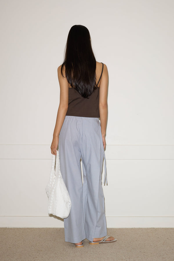 Deiji Studios Double Layer Pant Sky Stripe Double Layer Pant - Sky Stripe