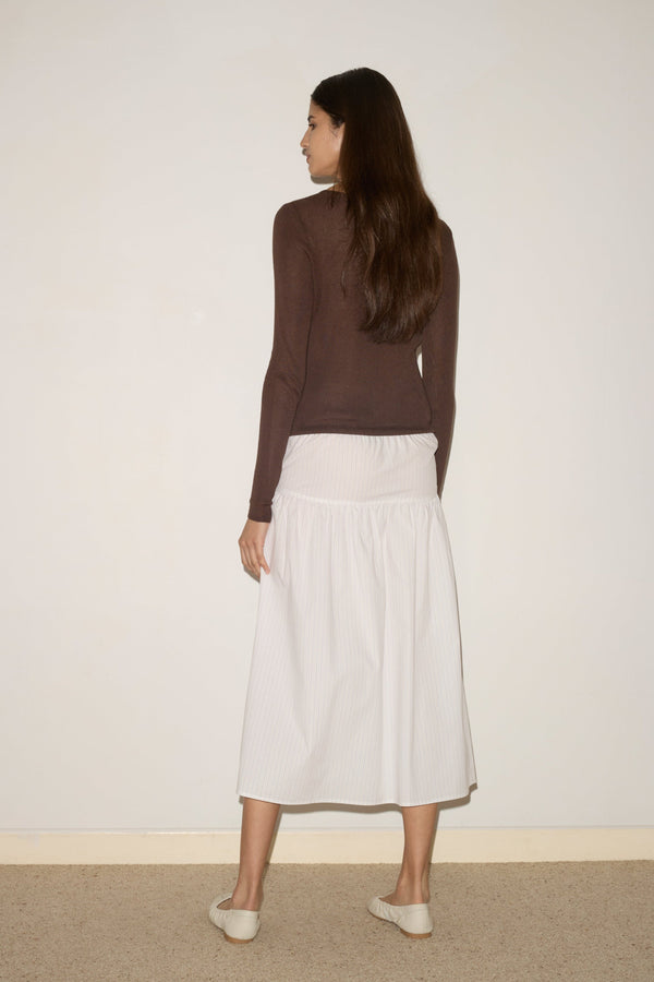 Deiji Studios Knitted Top Dark Brown Knitted Top - Dark Brown