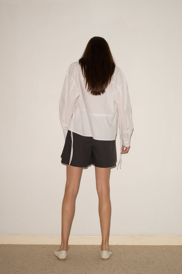 Deiji Studios Layered Short Black Stripe Layered Short - Black Stripe