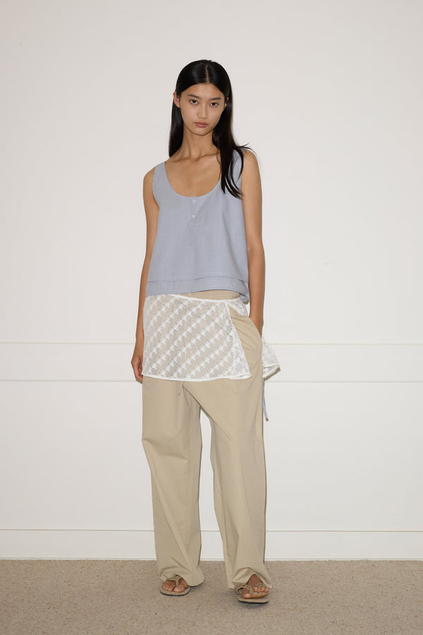 Deiji Studios Layered Top Sky Stripe Layered Top - Sky Stripe