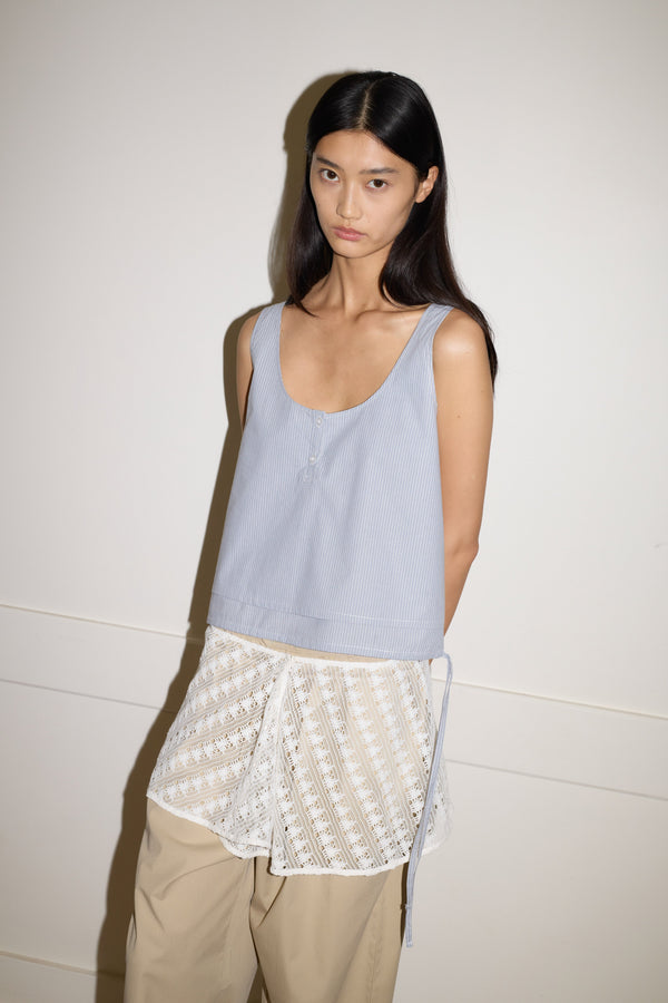 deiji studios Layered Top Sky Stripe Layered Top - Sky Stripe