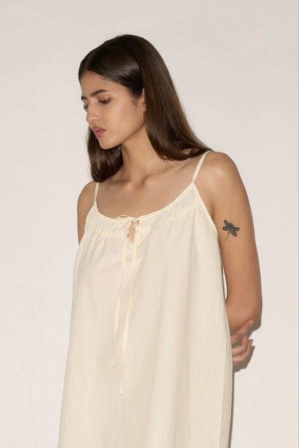 Deiji Studios Light Dress Butter White Light Dress - Butter White