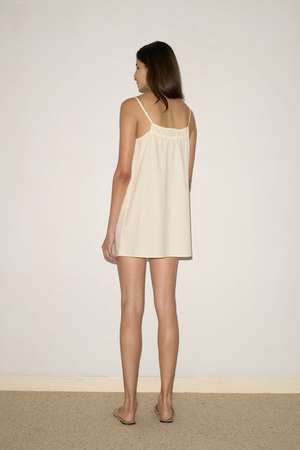 Deiji Studios Light Dress Butter White Light Dress - Butter White