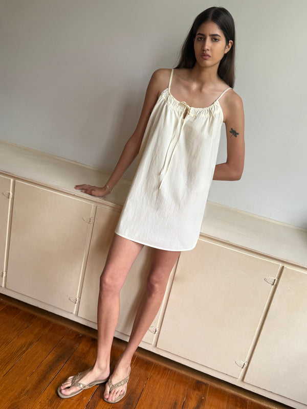 deiji studios Light Dress Butter White Light Dress - Butter White
