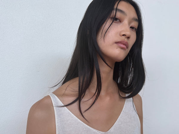 Deiji Studios Rolled Knit Top Off White Rolled Knit Top - Off White