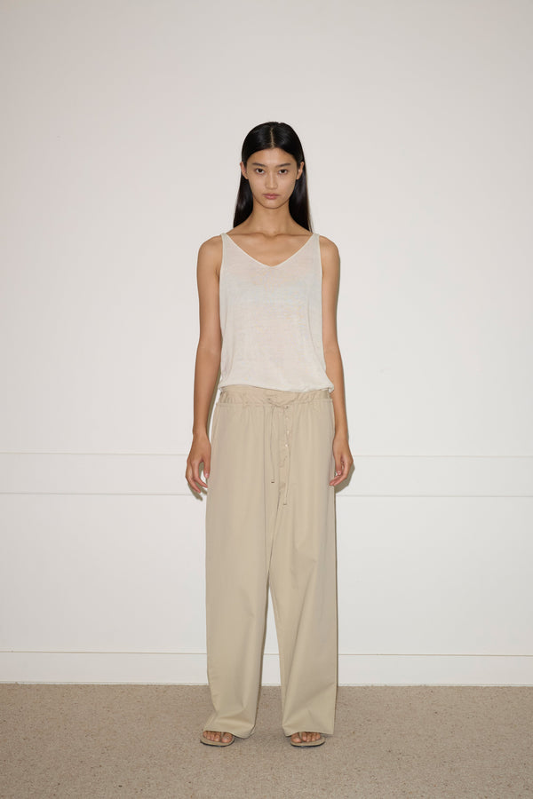 Deiji Studios Rolled Knit Top Off White Rolled Knit Top - Off White