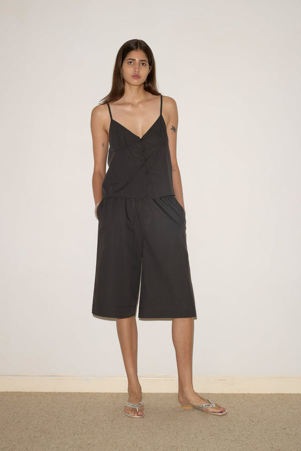 Deiji Studios Seam Top Black Stripe Seam Top - Black Stripe