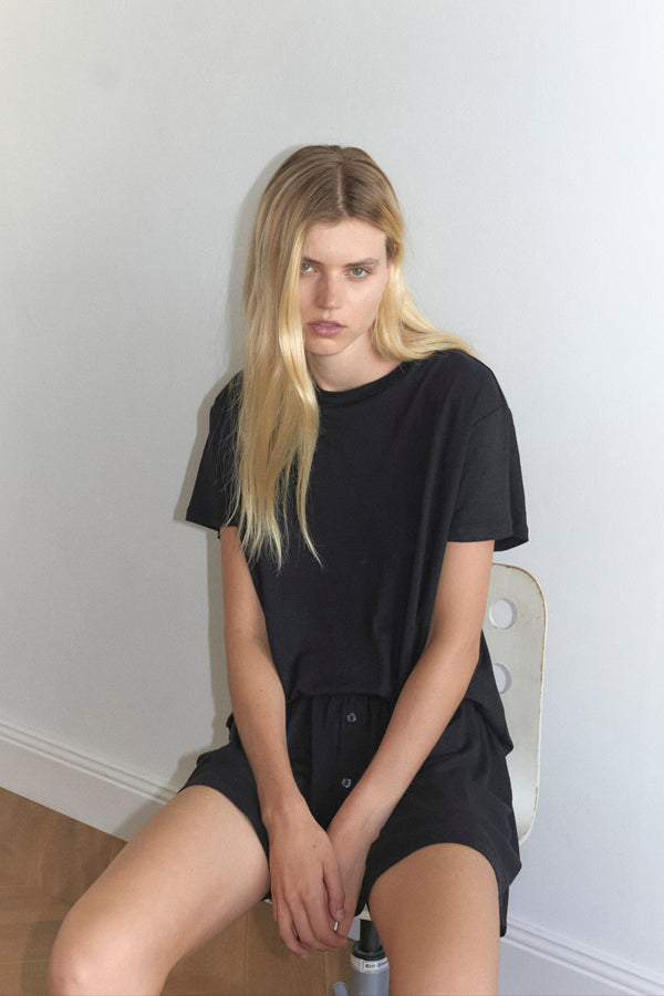 Deiji Studios Soft T Shirt Black Soft T Shirt - Black