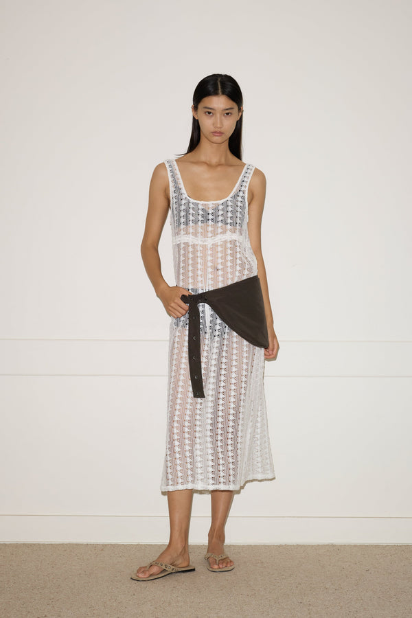 Deiji Studios Thread Dress Off White Thread Dress - Off White