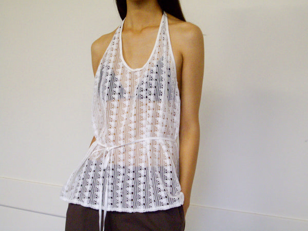 Deiji Studios Thread Wrap Top Off White Thread Wrap Top - Off White