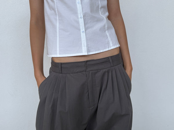 Deiji Studios Two Layer Pant Charcoal Two Layer Pant - Charcoal