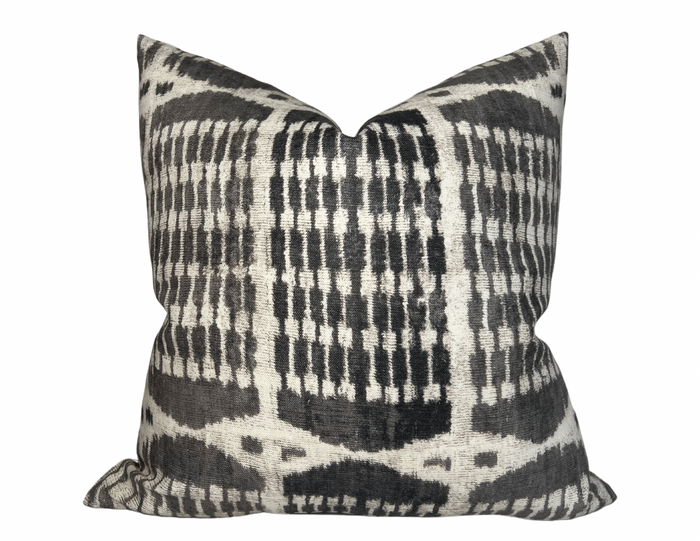 dekowe Abacus Pillow Cover in Charcoal Designer Pillows